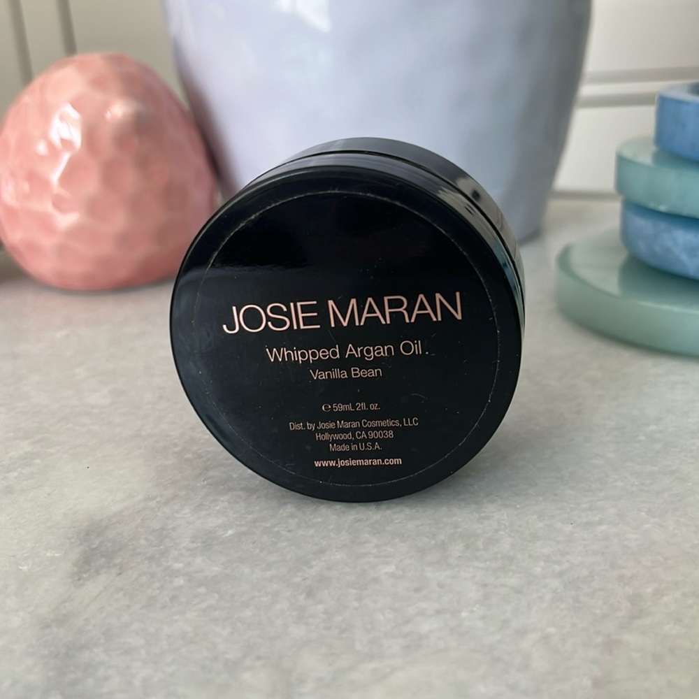 JOSIE MARAN Body Butter Whipped Argan Oil Vanilla Bean Travel Size 2fl oz